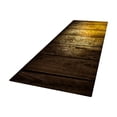 thumbnail image 1 of Alfombra de suelo suave con múltiples esponjas, antideslizante, con impresión digital, lavable Sombreado de tablero de madera, 1 of 8