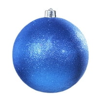 Btomtd 15cm/5.9" Shatterproof Plastic Christmas Ornaments, Commercial Grade Christmas Balls Decor for Indoor and Outdoor Use, Large Holiday Christmas Decorations, Blue