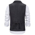 thumbnail image 5 of Aueoeo Men's Formal Dress Vests Casual Summer Beach Suit Vests Business Slim Fits Waistcoat Herringbone Party Vests, 5 of 8