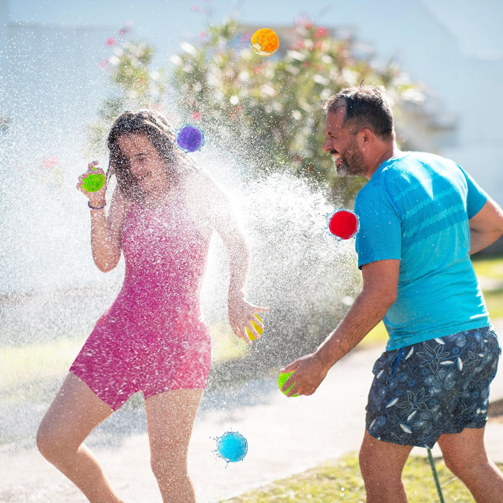 200 Pcs Reusable Water Balloons Summer Outdoor Game Soft Balls