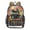 Black Cat Among Colorful Flowers, variant on PVC Transparent Backpacks Clear Backpack for Travel and Outings Black Cat and Glass Vase