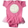 Inktastic Volleyball Sports Ball Infant Tutu Bodysuit Team Coach Gift Baby Dress