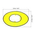 thumbnail image 2 of Unique Bargains Casque Rigide Pare-Soleil, Écran Solaire Casque Rigide à Grand Bord, Jaune Fluorescent, 2 of 7
