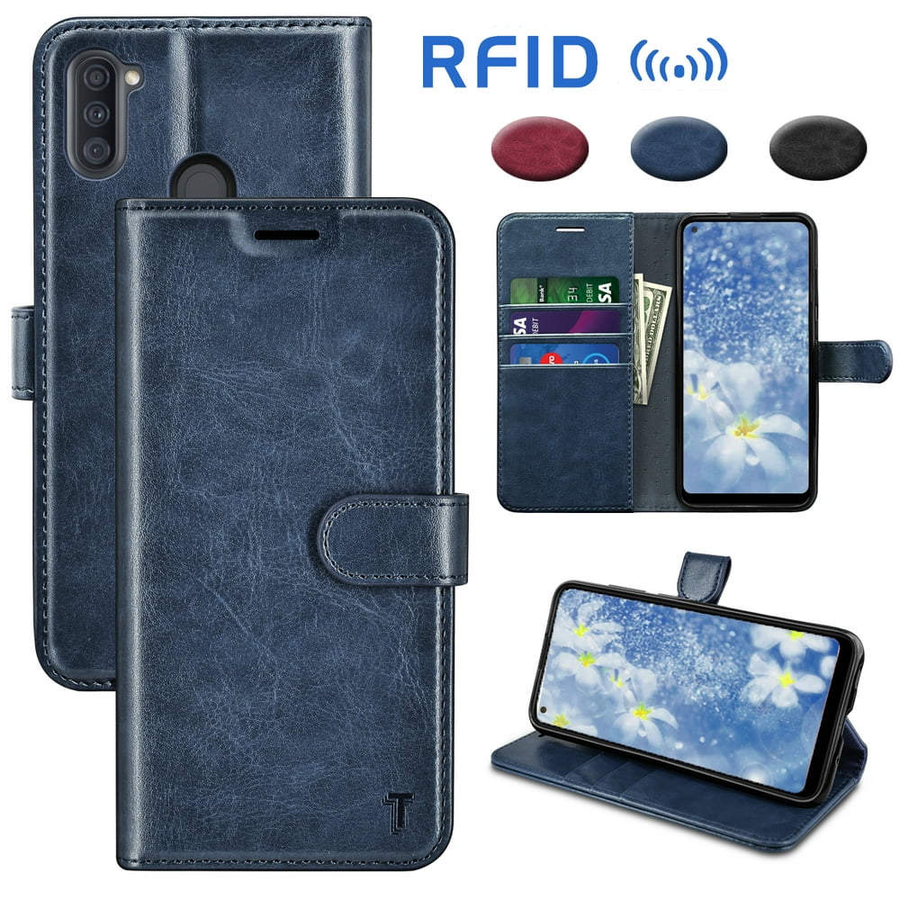 Galaxy A11 Case, Samsung Galaxy A11 Wallet Case, Takfox Premium [RFID