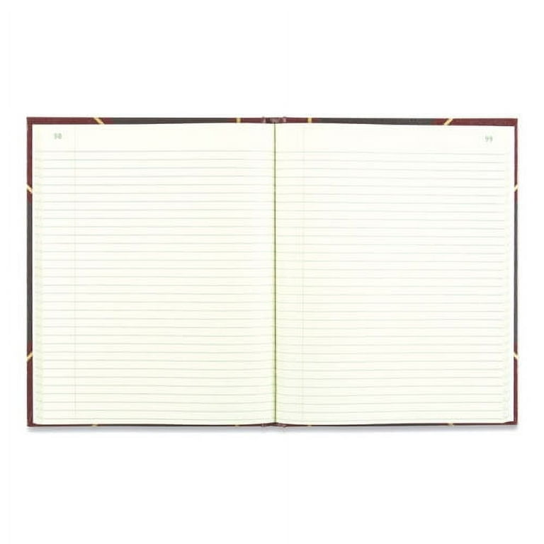 Texthide Eye-Ease Record Book, Black/Burgundy/Gold Cover, 10.38 x 8.38 Sheets, 300 Sheets/Book Texthide Eye-Ease Record Book, Black/Burgundy/Gold Cover, 10.38 x 8.38 Sheets, 300 Sheets/Book