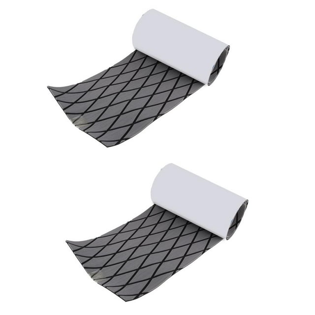 2PCS 19cm X 35cm X .6 Cm EVA Foam Boat Yacht Flooring Teca Sheet / Pad para RV Car, Accesorios , Gris