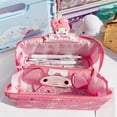 thumbnail image 3 of Sanrio Estuche De Lápices De Gran Capacidad Multicapa Creativo Lindo Estético Para Niños Canela Kuromi De Dibujos Animados Bolsa De Papelería Con Cremallera Caja Para Estudiantes Cosméticos, 3 of 4