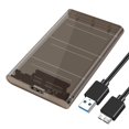 thumbnail image 4 of Caja de disco duro externo de 2,5 pulgadas para caja de disco duro SSD HDD Marrón perfke Caja de disco duro, 4 of 9