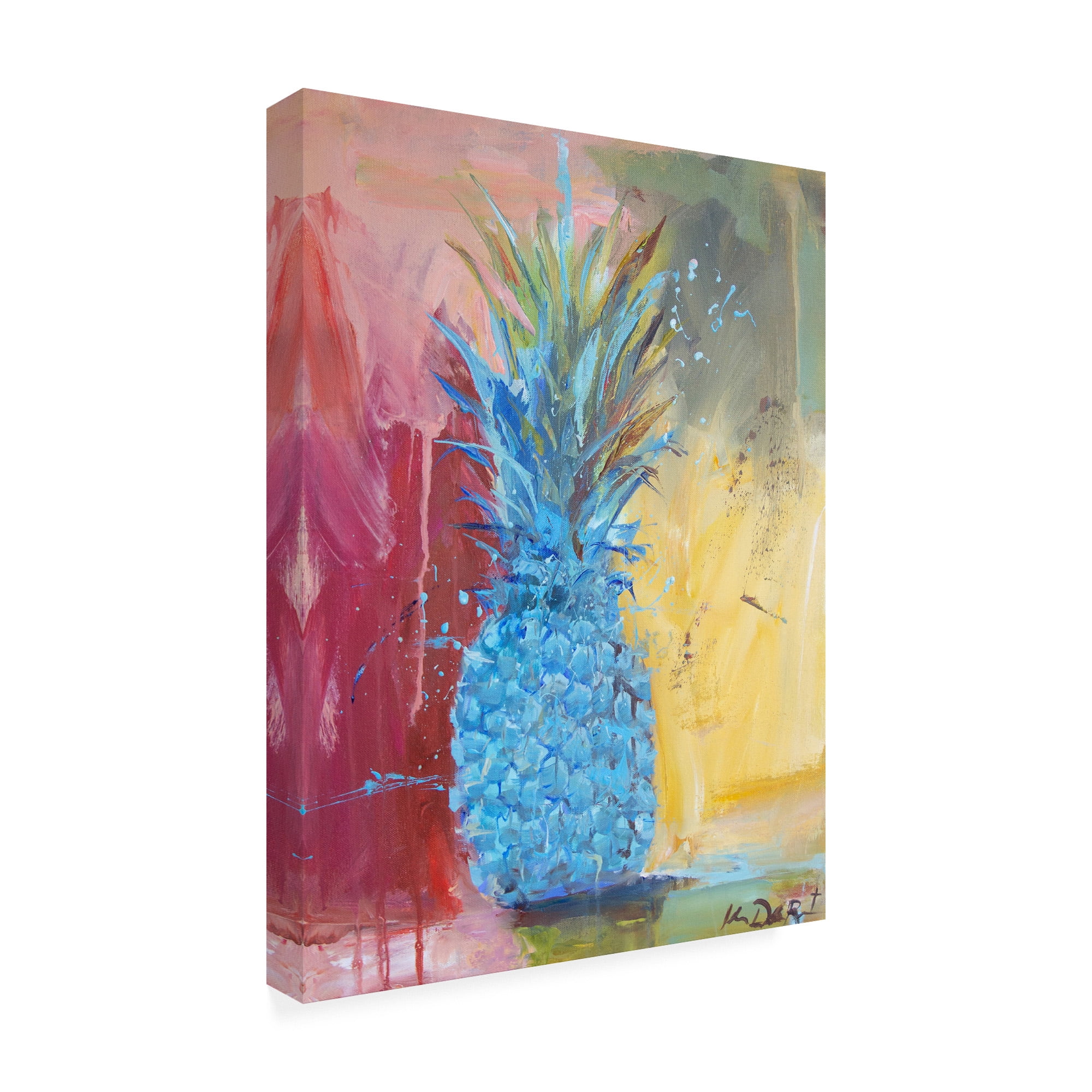 Trademark Fine Art 'Cobalt Pineapple' Canvas Art by Kym De Los Reyes