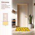 thumbnail image 3 of Flatwoven High Traffic Area Rug, Contemporary Butterfly and Floral Fusion, Non Slip, Stain Resistant, Washable Area Rugs for Living Room, Bedroom(Yellow, 5X7), 3 of 8