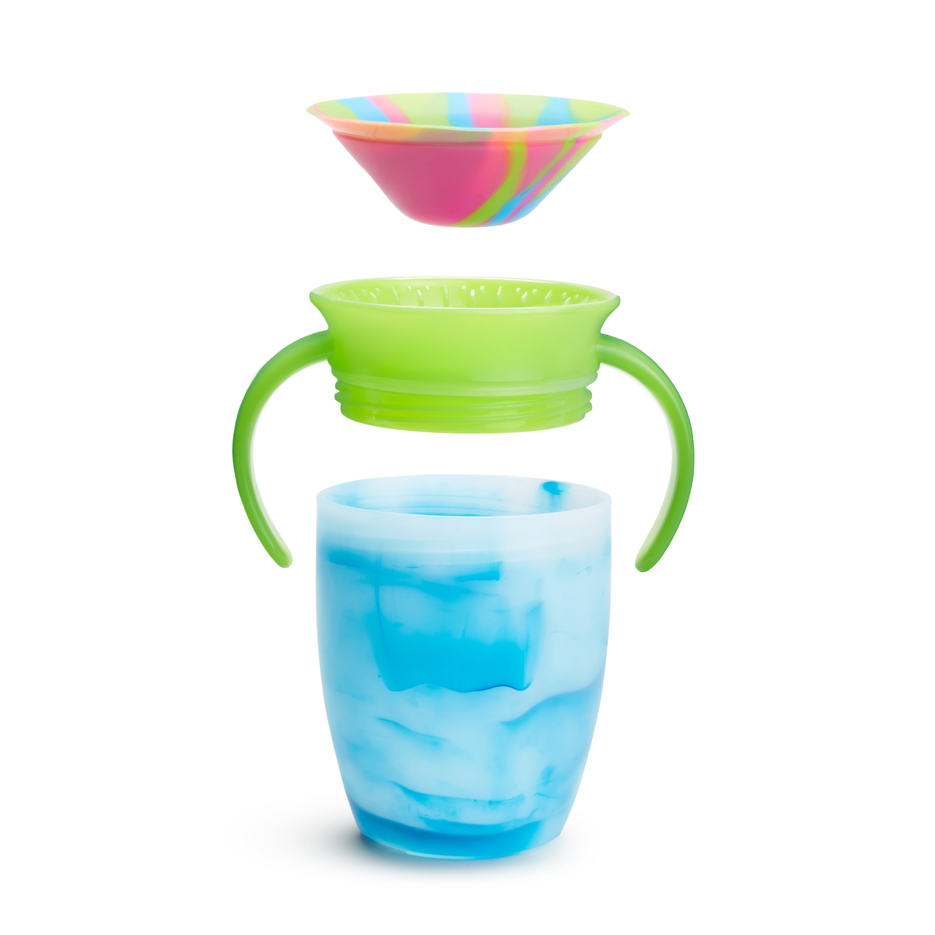Munchkin® Miracle® 360° Spoutless Tie Dye Trainer Cup, 7 oz, Blue, Unisex