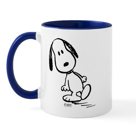 

CafePress - Peanuts Snoopy Mugs - 11 oz Ceramic Mug - Novelty Coffee Tea Cup