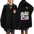 thumbnail image 3 of Sudaderas con cremallera de Minnie y Mickey Mouse para mujer, sudaderas con capucha de Disney, chaqueta Harajuku, ropa de calle de dibujos animados, Unisex, años 90, Y2k, 3 of 3
