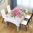 thumbnail image 7 of Flowers Pattern Rectangle Tablecloth, Dust Proof Anti Wrinkle Wipeable Table Cloth Tabletop for of Dinner Kitchen Wedding Holiday Party 54"x54" Home Decor, 7 of 7