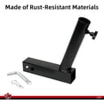 thumbnail image 3 of Dura Cover Hitch Flag Pole Holder | Angled Design | 2″ Hitch Receiver | Compatible with Pickup Trucks, SUVs, RVs, Trailers, Campers, 3 of 7