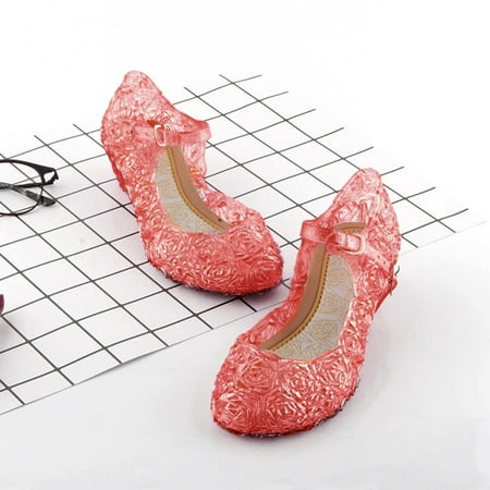 

Toddler Kids Baby Girls Wedge Party Single Princess Shoes Sandals