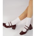 thumbnail image 5 of CLOSEMATE Womens Thin Crew Socks Soft Combed Cotton Comfortable Casual Everyday Wear Socks 5 Pairs(5White, Size M), 5 of 7
