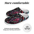 thumbnail image 6 of Balery Paisley Pattern Women's Fuzzy Memory Foam Slippers Fluffy Winter House Shoes Indoor and Outdoor-46/47, 6 of 7