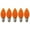 orange, variant on EZLS Green Faceted C7 LED Replacement Bulbs, 5 Pack