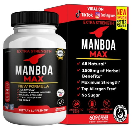 GreenVify Manboa Max – Men’s Daily Vitality, Energy & Performance Support Supplement