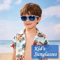 thumbnail image 2 of 2 Pack Kids Sunglasses Polarized UV Protection Sunglasses Flexible Glasses Shades Toddler Sun Glasses for Boys Girls Age 3-10 Years, 2 of 7