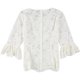 thumbnail image 2 of Blusa Rebecca Taylor con ojales florales para mujer, blanco, 0, 2 of 2