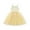 Yellow, variant on GYRATEDREAM Toddler Baby Girls Spaghetti Straps Mesh Dress Daisy Print Ribbed Knit Sleeveless Princess Party Tutu Dress for 12 Months-5 Years