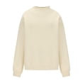 thumbnail image 6 of AUNVITO Women's High Neck Sweatshirt Long Sleeve Casual Fit Casual Winter Style Pullover Top, 6 of 8