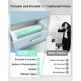 thumbnail image 4 of Thermal Portable Bluetooth Tattoo Stencil-Printer - Compact Inkless Printer for Phone & Laptop, Portable Printers Wireless for Travel, Home Use, Vehicles, Office, School, Support 8.5" X 11" US Letter, 4 of 5