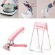 thumbnail image 4 of Juego de platos de cocina JM pinza para cuenco soporte con clip para olla color rosa, 4 of 8