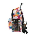 thumbnail image 4 of FORMRS School Backpack with Front Zippered Pocket 12" Student Travel Daypack, White Colorful Circles, 4 of 6