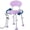 Purple, variant on Swivel Shower Chair, 360° Non-Slip Shower Seat with Backrest, Height Adjustable Rotating Bath Seat for Elderly,Seniors & Disabled, White