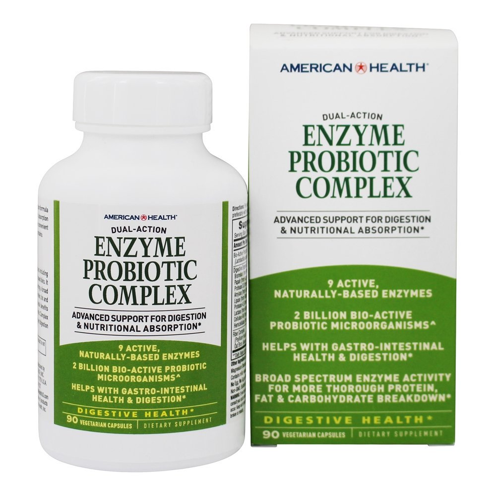 American Health Enzyme Probiotic Complex Dual Action 2 Billion CFU