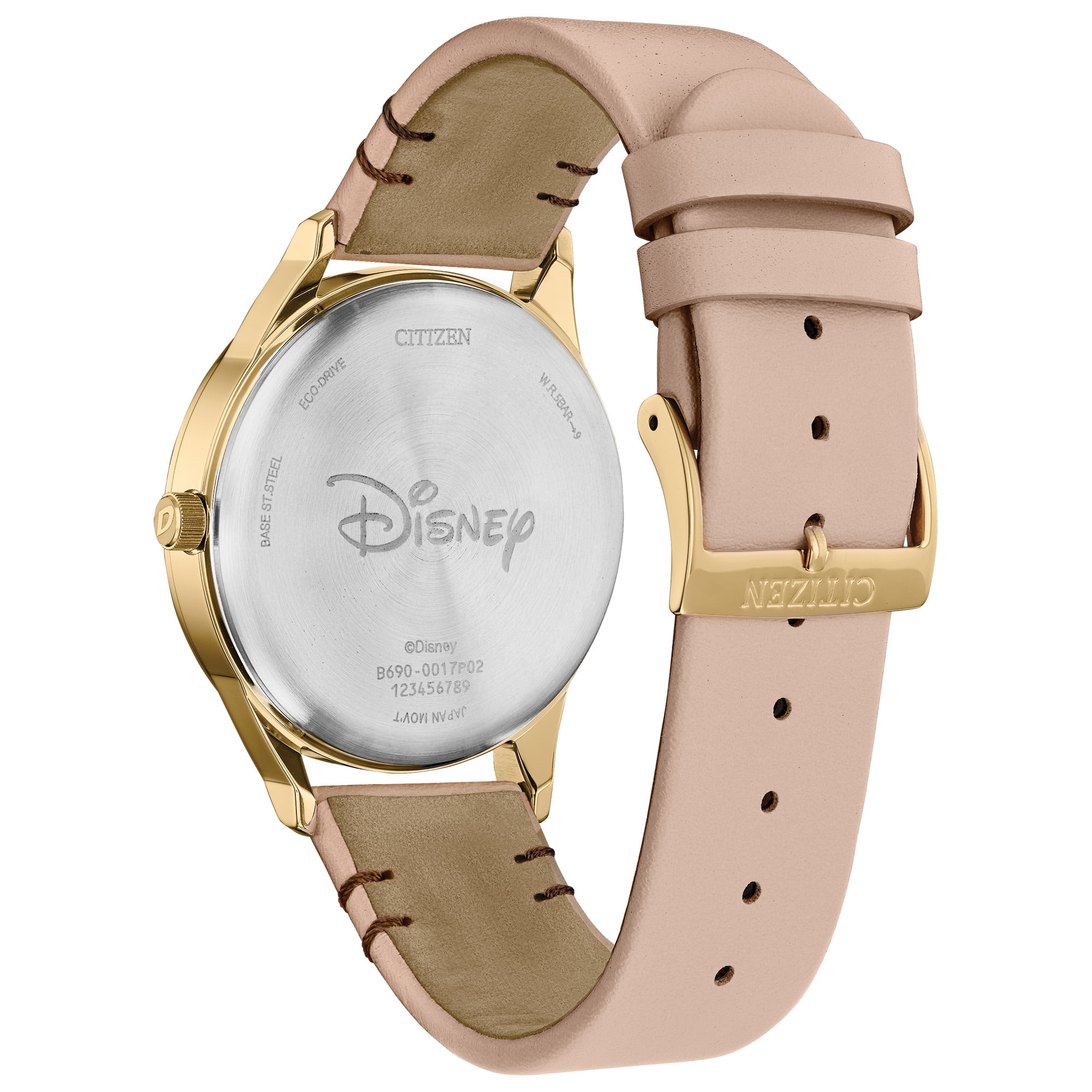 Citizen Unisex Eco-Drive Disney Mickey Mouse Beige Leather Strap  