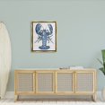 thumbnail image 4 of Stupell Industries Detailed Blue Lobster Starfish Botanical Motif Panels Graphic Art Metallic Gold Floating Framed Canvas Print Wall Art, Design by Darlene Seale, 4 of 5