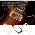 thumbnail image 5 of KAIYANG 2 anillos de metal para pastillas, anillo de montaje plano para humbucker para guitarra eléctrica (plata) dorado, 5 of 5