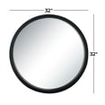 thumbnail image 5 of DecMode 32" x 32" Black Wall Mirror, 5 of 15