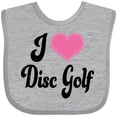 thumbnail image 3 of Inktastic I Love Disc Golf Boys or Girls Baby Bib, 3 of 4