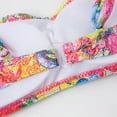 thumbnail image 6 of IROINNID Toddler Girls Swimsuit Flower Dolphin Print Beach Ruffle Bikini Bathing Suit, 6 of 7