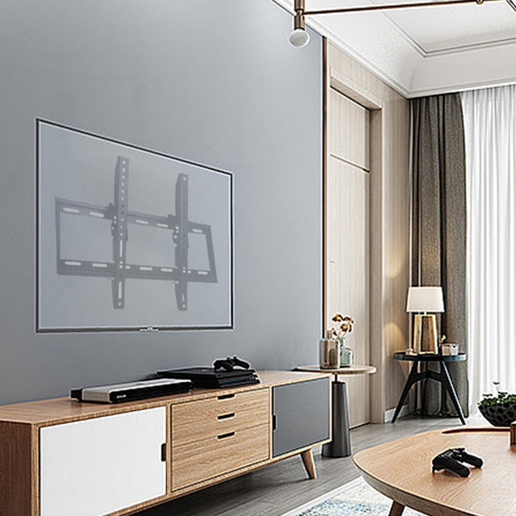 Sturdy Fixed TV Wall Mount Bracket For 40-80inch Flat Screen TVs Holds Up To 99.21lb With Sleekly Design for Home