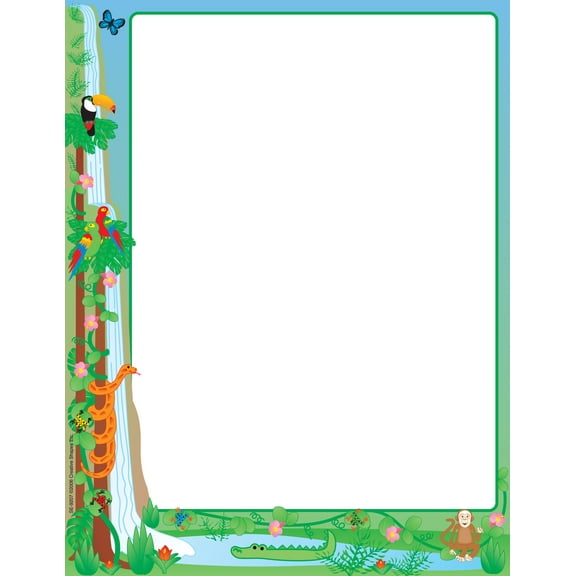 SHAPES ETC. Designer Paper - Rainforest (50 Sheet Package)