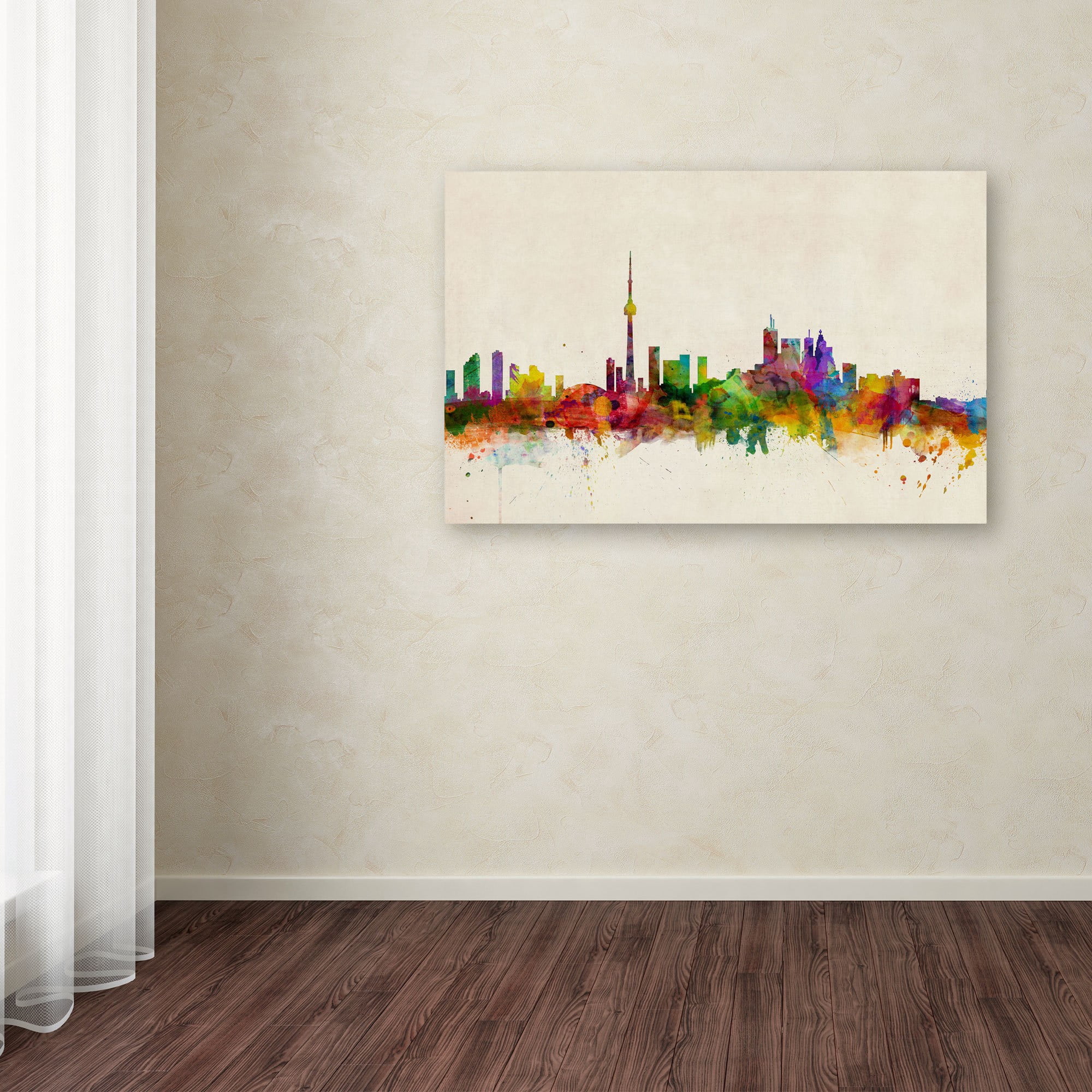 Trademark Fine Art "Toronto, Canada" Canvas Art by Michael Tompsett