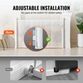 thumbnail image 4 of KFFKFF Retractable Baby Gate, 34.2" Tall, Extends to 60" Wide, Mesh Dog Gate for The House, Long Child Safety Gates for Doorways, Hallways, Cat Gate Indoor/Outdoor, White, 4 of 9