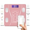thumbnail image 3 of Digital Body Weight Scale, Smart Bluetooth Body Fat BMI Scale, Bathroom Weighing Scale,400 lbs,Rose, 3 of 9