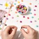 thumbnail image 3 of 700 cuentas acrílicas en forma de estrella con agujeros, 20 colores, opacas, de plástico, para decorar fiestas de cumpleaños, espaciadores sueltos, a granel., 3 of 7