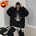 thumbnail image 3 of Sudaderas para hombre, sudaderas con capucha con gráficos de manga negra, ropa para hombre, sudaderas novedosas y cálidas de anime, moda divertida de Harajuku, 3 of 5