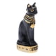 thumbnail image 3 of Estatua de gato Mau del antiguo Egipto, de resina, tallada a mano, para la suerte y la riqueza. Negro, 3 of 8