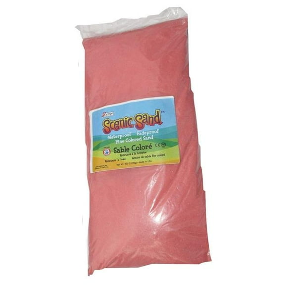 Scenic Sand  5 lbs Activa Bag of Red Colored Sand