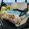 thumbnail image 2 of Xoenoiee Beach Starfish Seashell Conch Print Universal Golf Cart Seat Cover Fit for EZGO Club Car ICON and More 2 Passenger Seat, Anti-Slip Breathable Blanket Towel Pet Friendly Machine Washable, 2 of 7
