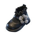 thumbnail image 2 of Fozruso Girls' Style Kids Flat Boots With Soft Soles And Warm For Little Girls Lightweight Everyday Dress Shoes Cute Floral Details,Lace Up Combat Boots Sizes 5 Toddler(6-12 Months), 2 of 6